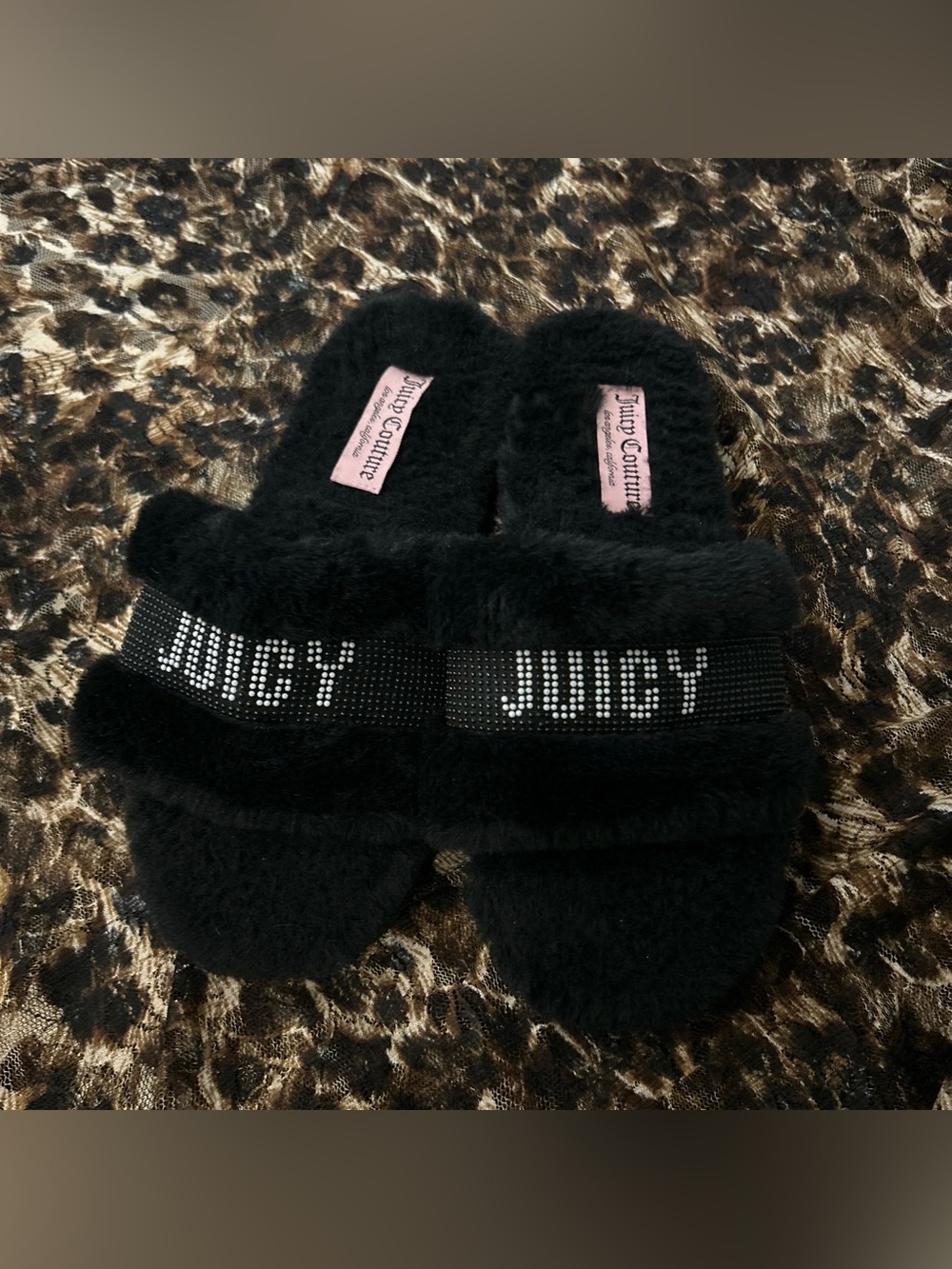 Juicy Couture Fur Slippers